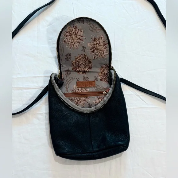 HOBO Black Crossbody Bag with Gold Accents - Picture 3 of 4